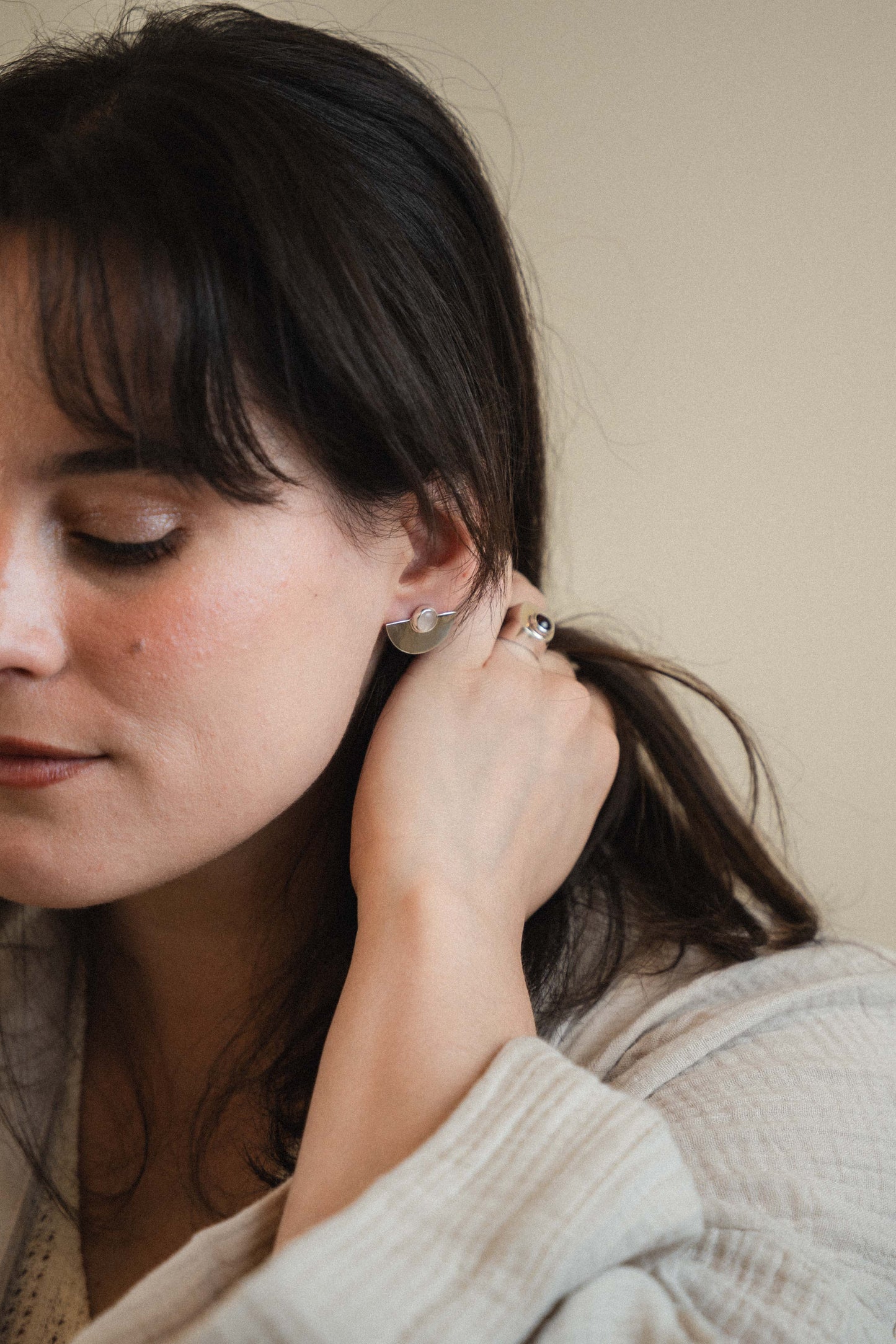 Half Moon Earrings