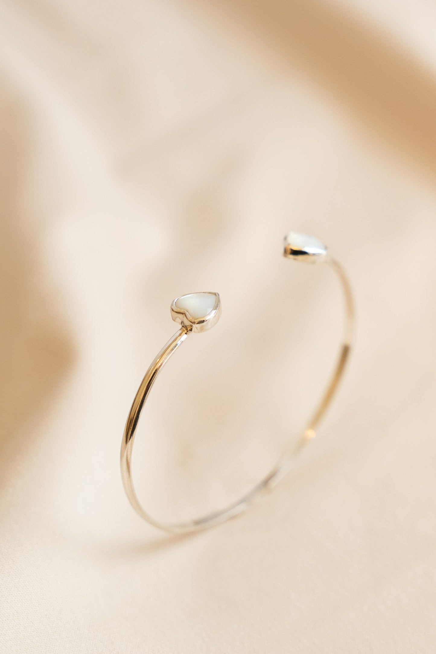 Pearl Heart Cuff