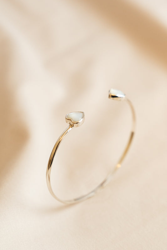 Pearl Heart Cuff