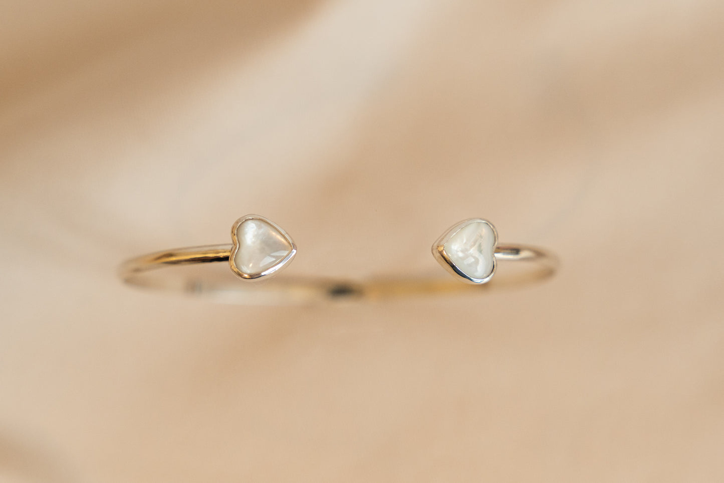Pearl Heart Cuff
