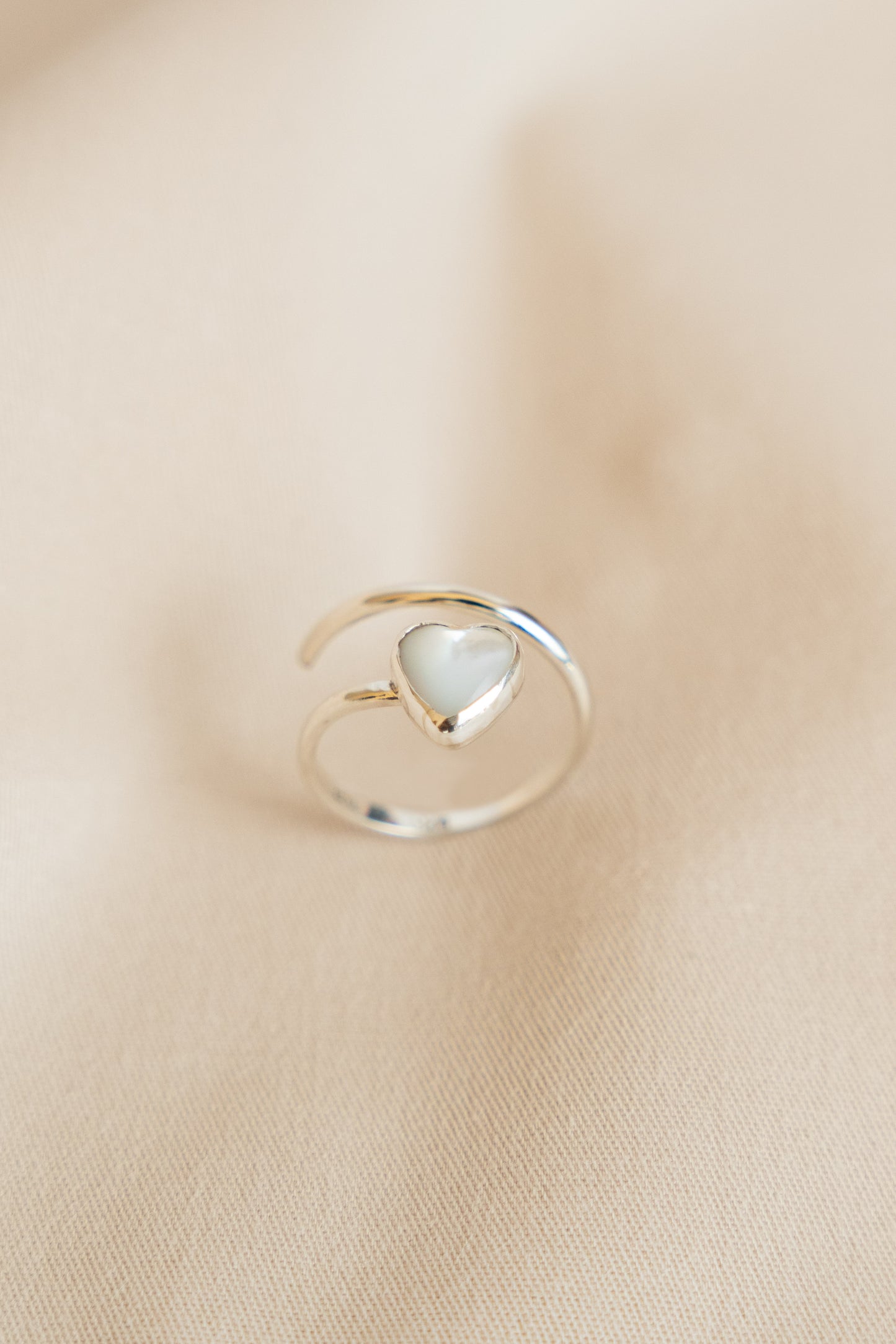 Pearl Heart Ring