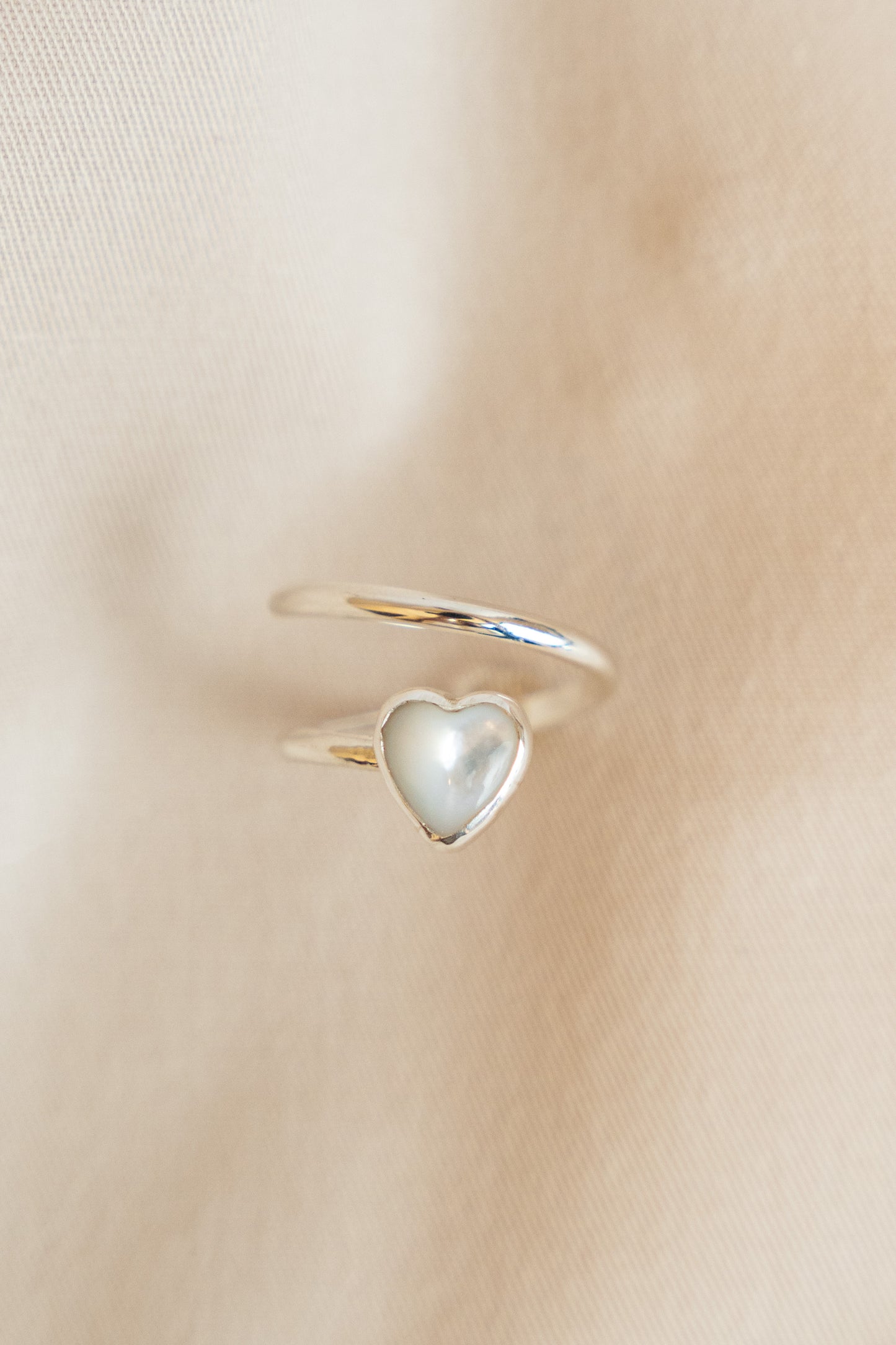 Pearl Heart Ring