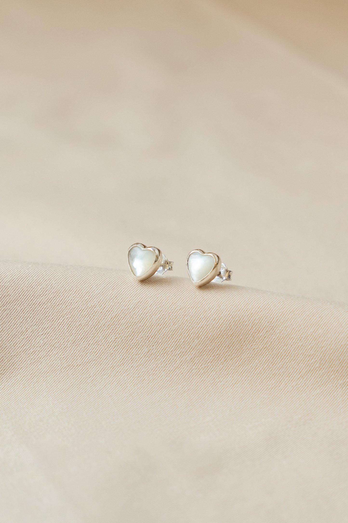 Pearl Heart Earrings