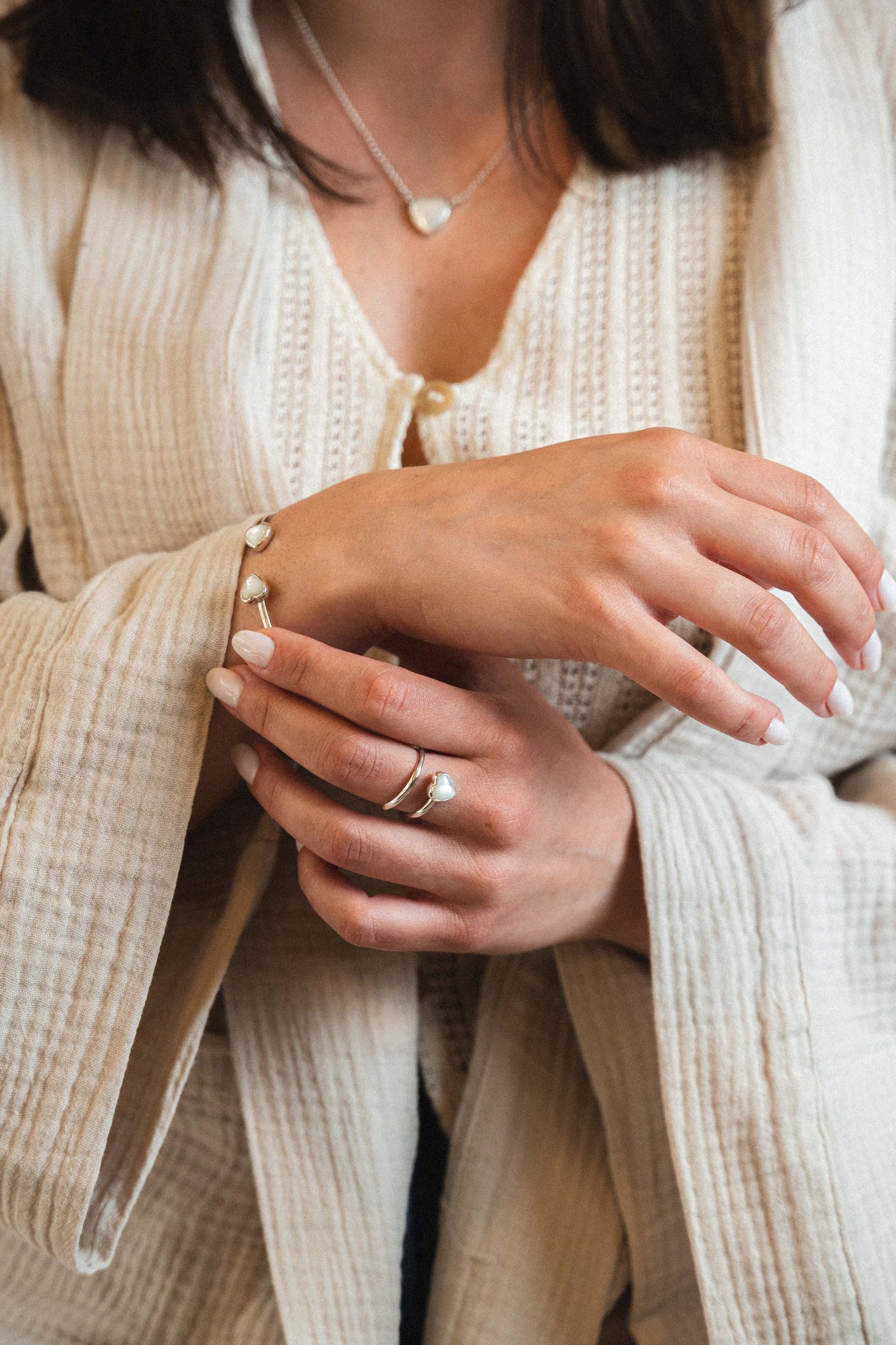 Pearl Heart Ring