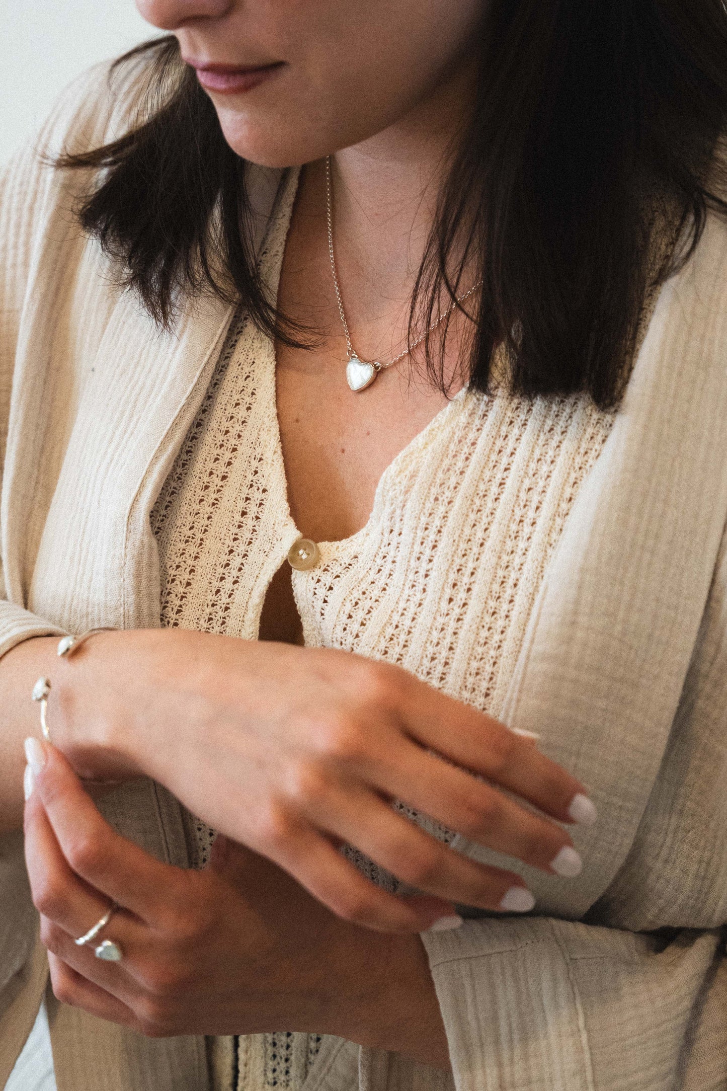 Pearl Heart Necklace