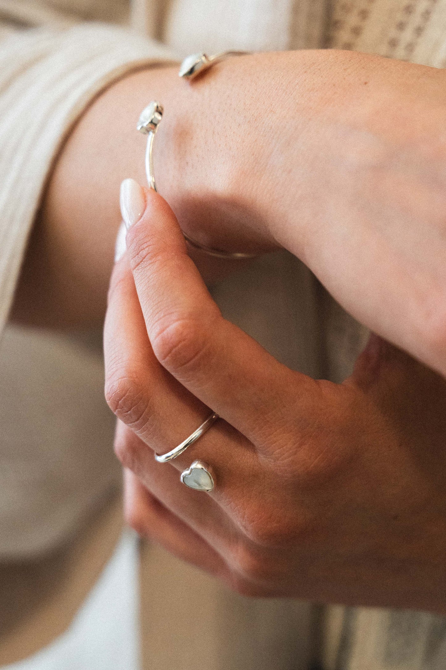 Pearl Heart Ring