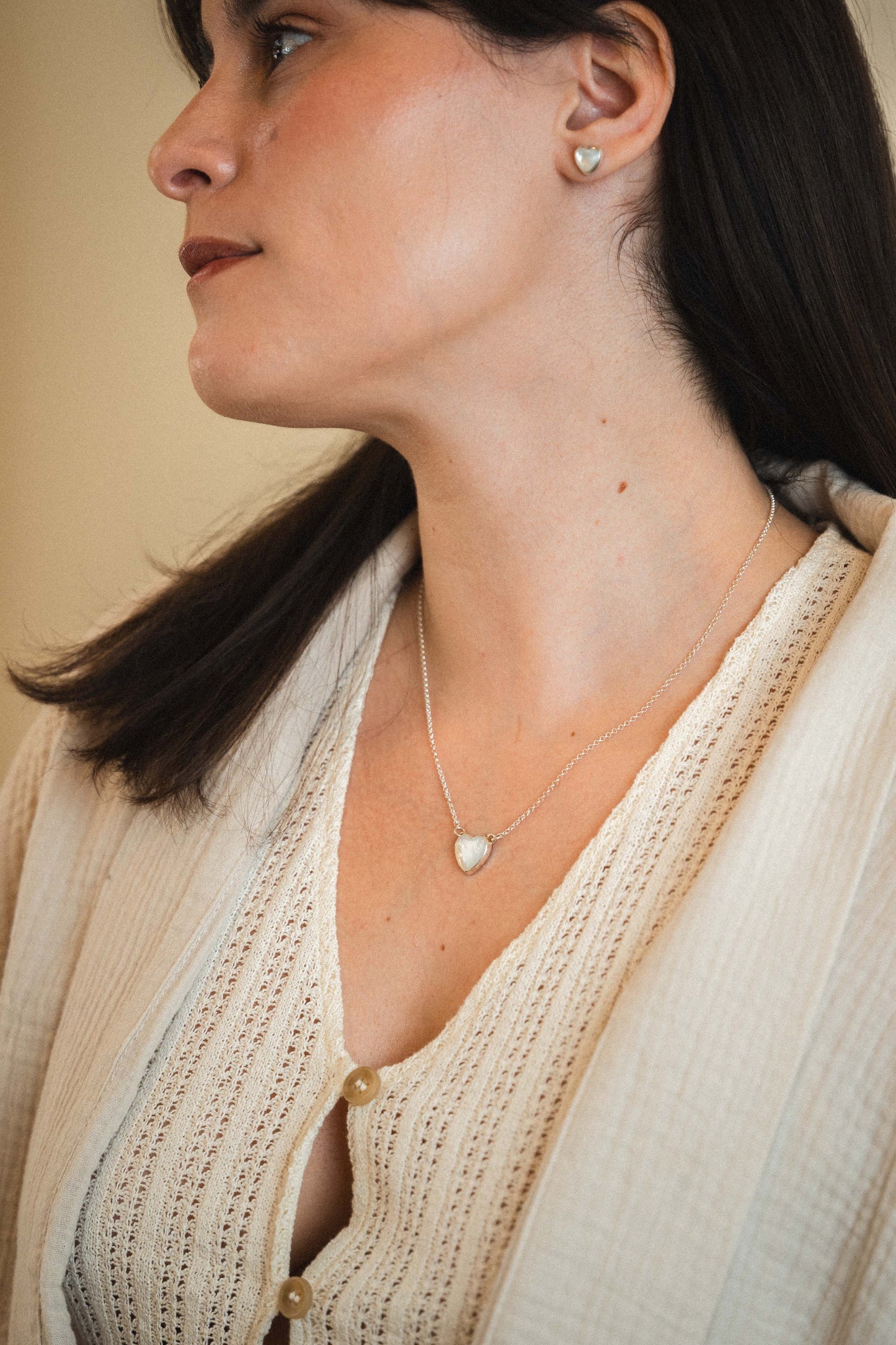 Pearl Heart Necklace