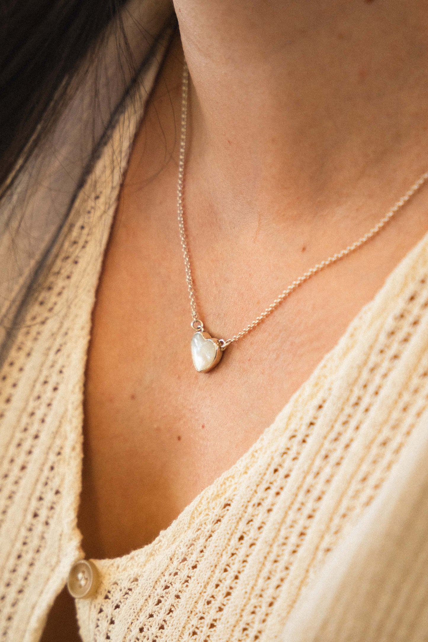 Pearl Heart Necklace