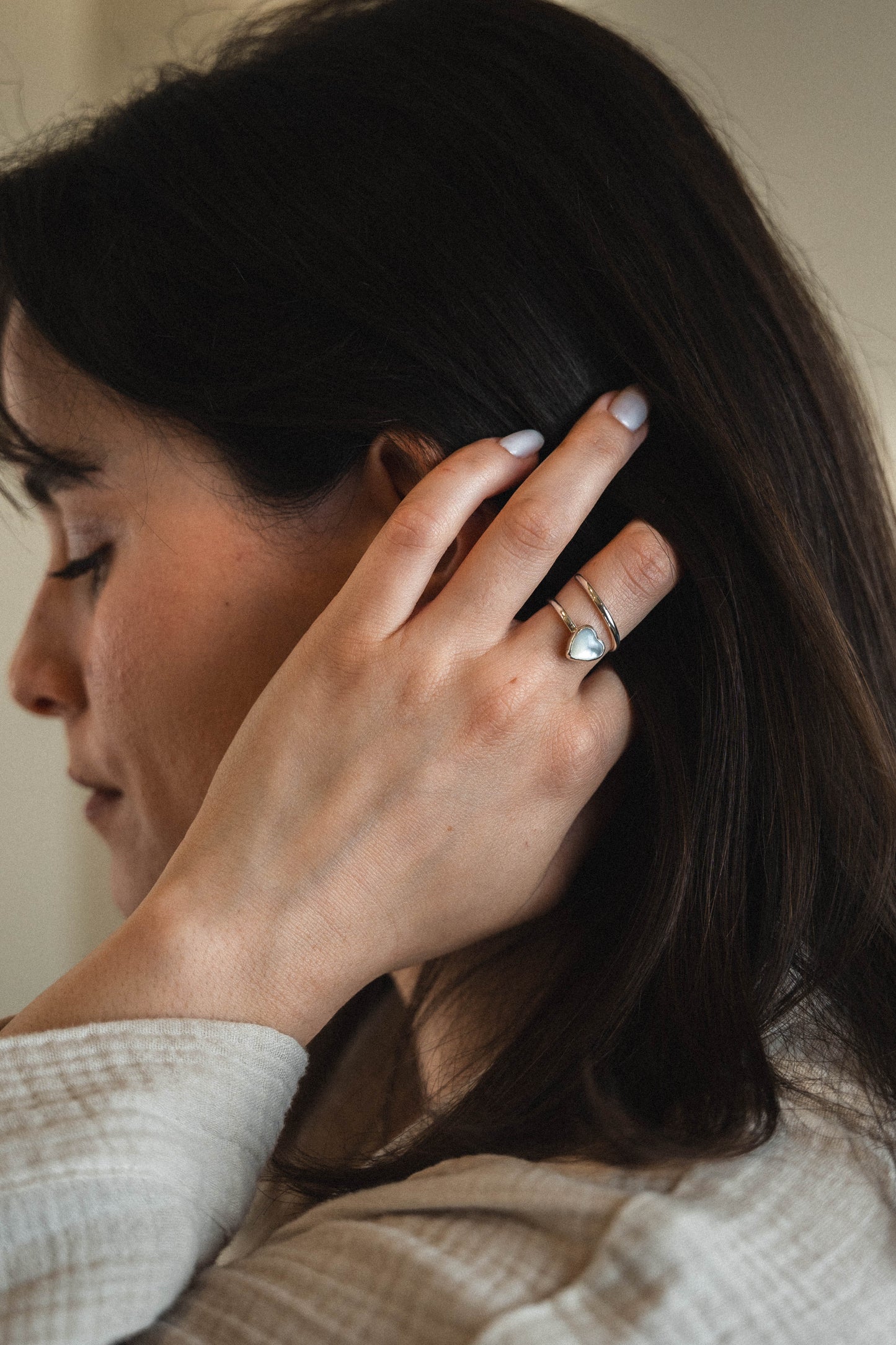 Pearl Heart Ring